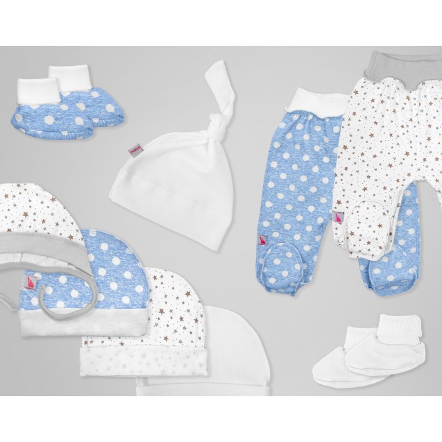 Великий комплект одягу для новонародженого з перших днів Moon and Toto