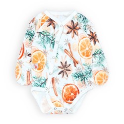 Боди для новорожденных с застежкой по всей длине Cinnamon