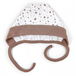 Чепчик на завязках Cotton с наружными швами Чепчик на завязках Cotton с наружными швами