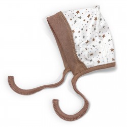 Чепчик на завязках Cotton с наружными швами Чепчик на завязках Cotton с наружными швами