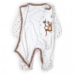 Человечек для малыша Cotton с авторским принтом Человечек для малыша Cotton с авторским принтом