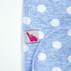 Polka Dot Newborn Footed Pants – Toto