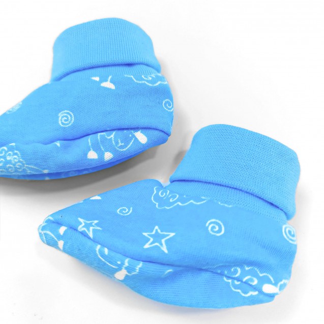 Блакитні носочки для новонародженого Cutie Lamb
