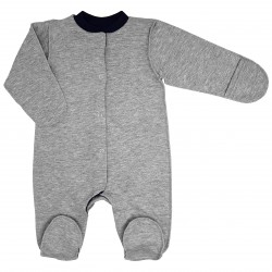 Теплий сірий чоловічок для новонародженого хлопчика Gray Теплий сірий чоловічок для новонародженого хлопчика Gray