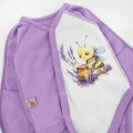 Боді з принтом бджілка для новонароджених Lavender