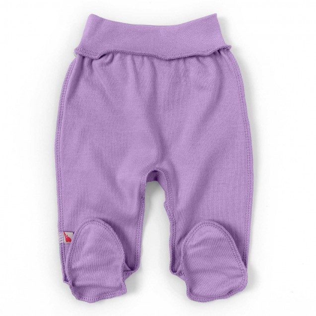Однотонні бузкові повзунки для новонародженої Lavender