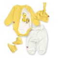 Комплект для новонароджених боді повзункі шапочка пінетки Lemon