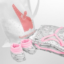 Набор одежды в роддом для девочки Cat and Stars 12 в 1 Набор одежды в роддом для девочки Cat and Stars 12 в 1