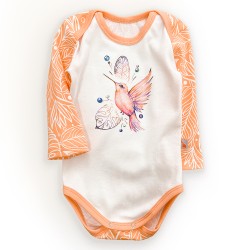 Боді з довгим рукавом для дівчинки з принтом Nectar