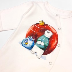 Комбінезон новорічний для новонароджених Snow Комбінезон новорічний для новонароджених Snow