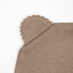 Шапочка с ушками кофейного цвета Choco Шапочка с ушками кофейного цвета Choco