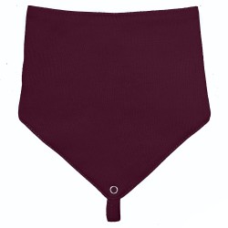 Однотонный слюнявчик с держателем под грызунок Wine