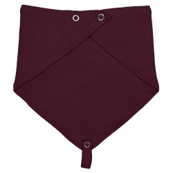 Однотонный слюнявчик с держателем под грызунок Wine