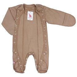 Человечек с высоким воротом для ребенка от рождения Choco Человечек с высоким воротом для ребенка от рождения Choco