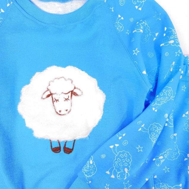 Піжама для дитини в овечок з аплікацією Cutie Lamb