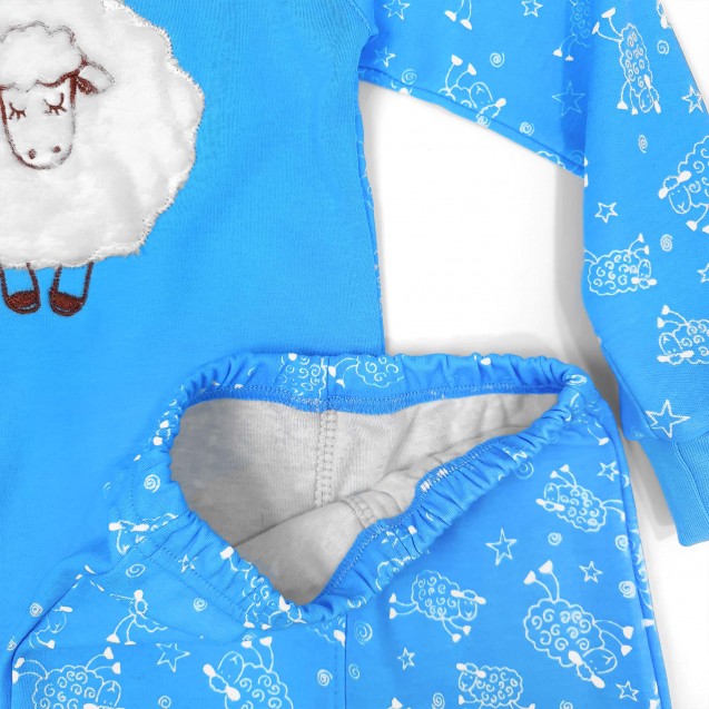 Детская пижама в овечек с аппликацией Cutie Lamb
