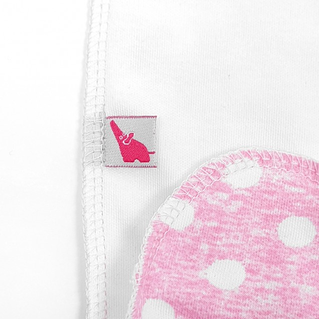 Человечек для новорожденной девочки Pink с авторским принтом