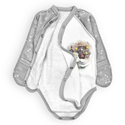 Боди с застежкой по диагонали с принтом овечка Sweet dream Боди с застежкой по диагонали с принтом овечка Sweet dream