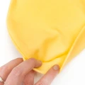 Шапочка-вузлик для немовлят з підворотом, однотон жовтий