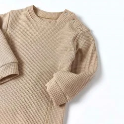 Waffle Cotton Baby Jumpsuit – Simple