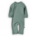 Waffle Cotton Baby Jumpsuit with Open Feet – Simple | 1–18 Months
