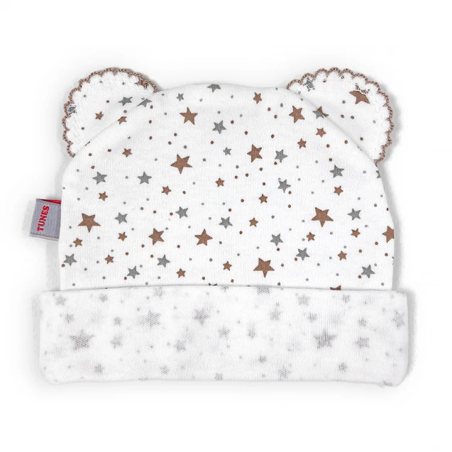 Шапочка з вушками для новонароджених Cotton
