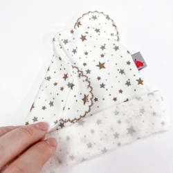 Шапочка с ушками для новорожденных Cotton