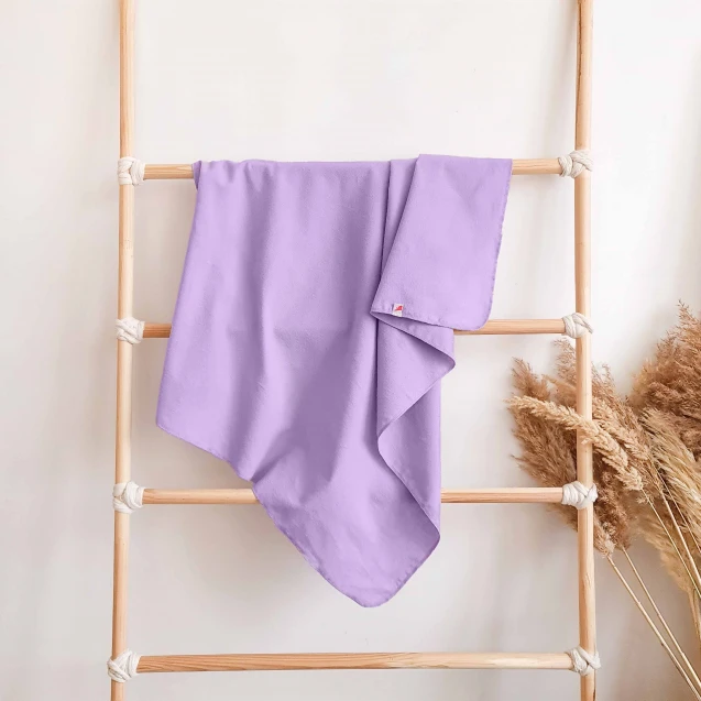 Пелюшка однотонна для дівчинки з фланелі Lavender