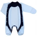 Warm Quilted Newborn Sleepsuit – Sky
