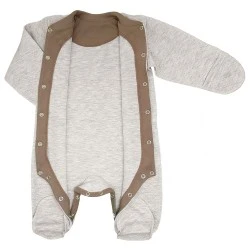 Warm Quilted Newborn Sleepsuit – Mocco