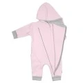 Warm Quilted Hooded Baby Girl Jumpsuit Love