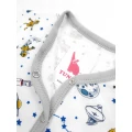 Cotton Baby Sleepsuit with Open Feet – Space