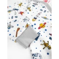Cotton Baby Sleepsuit with Open Feet – Space