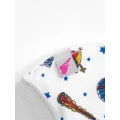 Cosmic Print Cuffed Newborn Hat – Space