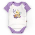 Боді з коротким рукавом з бджілкою Lavender
