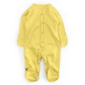 Хлопковый однотонный человечек Lemon