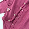 Боді однотонний зі швами назовні для новонароджених Magenta