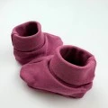 Пінетки однотонні для новонародженої дівчинки Magenta