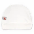 Cotton Newborn Hat with External Seam – Milk