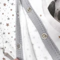 Illustrated Cotton Newborn Bodysuit – Moon Raccoon
