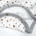 Star Print Cotton Short-Sleeve Baby Bodysuit – Moon