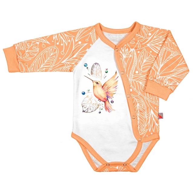 Hummingbird Illustration Cotton Baby Bodysuit – Nectar