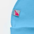 Cotton Newborn Hat with External Seam – Frosty