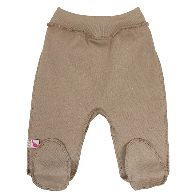 Solid Cotton Newborn Footed Pants – Choco
