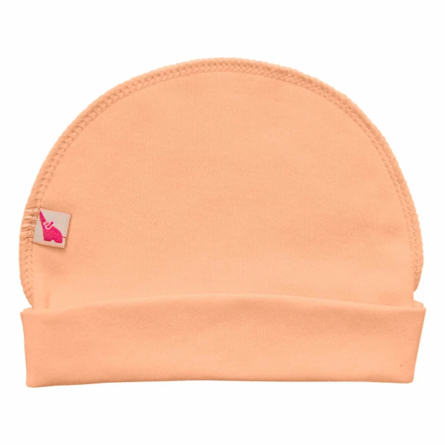 Newborn Hat with External Seam – Peach