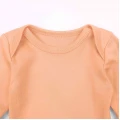 Solid Long-Sleeve Baby Bodysuit – Peach