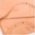 Solid Long-Sleeve Baby Bodysuit – Peach