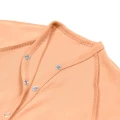 Cotton Baby Sleepsuit with Closed Feet – Peach | 100% Cotton