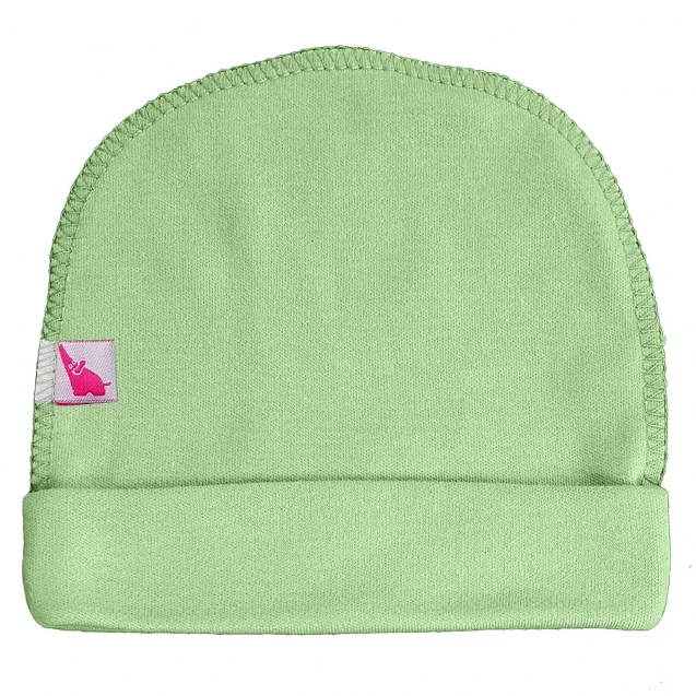 Basic Newborn Hat with External Seam – Olive