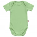 Solid Cotton Short-Sleeve Baby Bodysuit – Olive